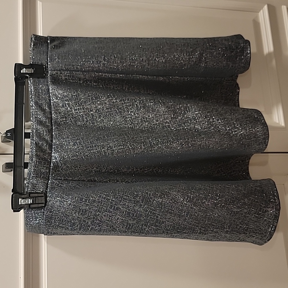 Sparkly silver skirt